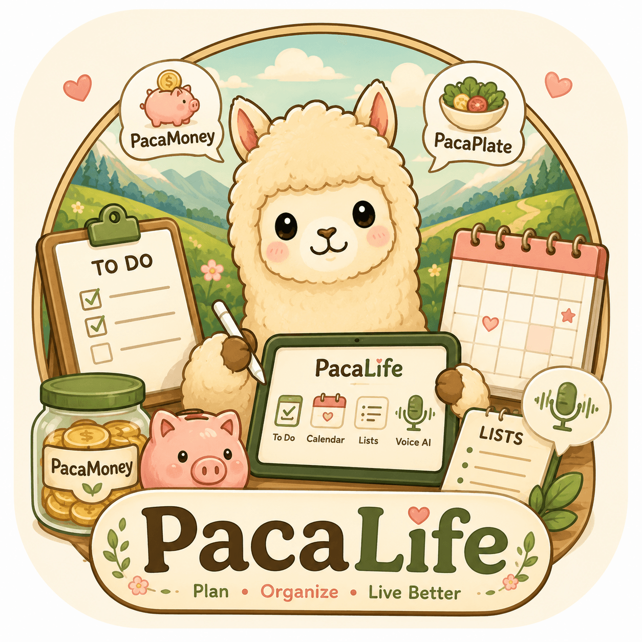 PacaLife suite with PacaPlate, PacaMoney, and PacaLife